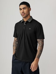 5 Geo Woven Collar Regular Fit Short Sleeve Jersey Polo Shirts 5 Pack - Image 2 of 14