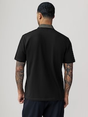 5 Geo Woven Collar Regular Fit Short Sleeve Jersey Polo Shirts 5 Pack - Image 3 of 14