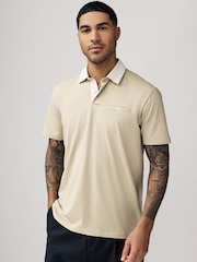 5 Geo Woven Collar Regular Fit Short Sleeve Jersey Polo Shirts 5 Pack - Image 6 of 14