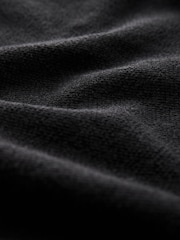 Black Heavyweight Textured Jersey 100% Cotton Shirt - Image 7 of 7