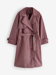 Pink Shower Resistant Trench Coat - Image 7 of 9