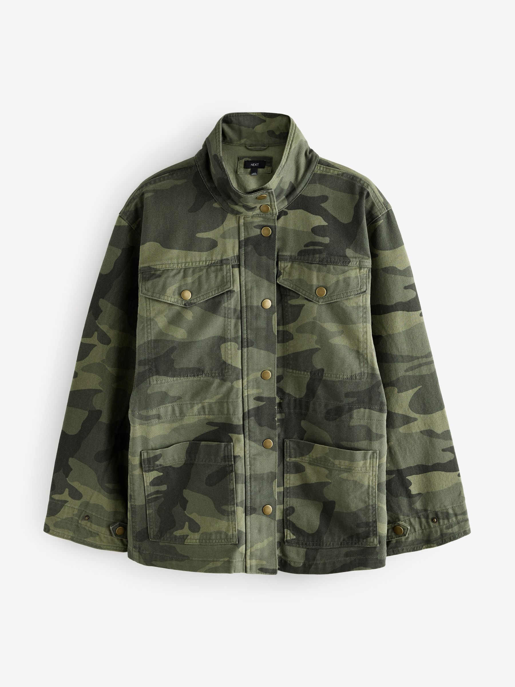 Buy Khaki Camo Cotton Utility Jacket from the Next UK online shop