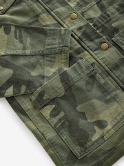 Khaki Camo Cotton Utility Jacket - Image 6 of 7