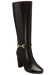 Ravel Brown Leather Knee High Boots - Image 1 of 4