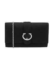 Ravel Black Clutch Bag with Chain - Image 1 of 4