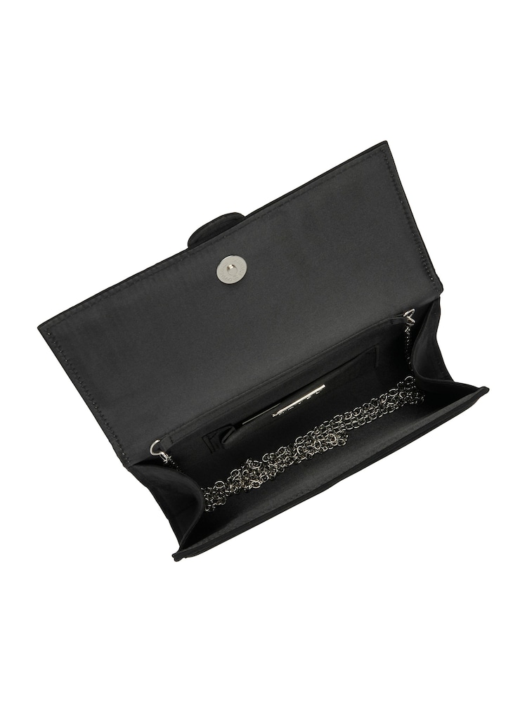 Ravel Black Clutch Bag with Chain - Image 4 of 4