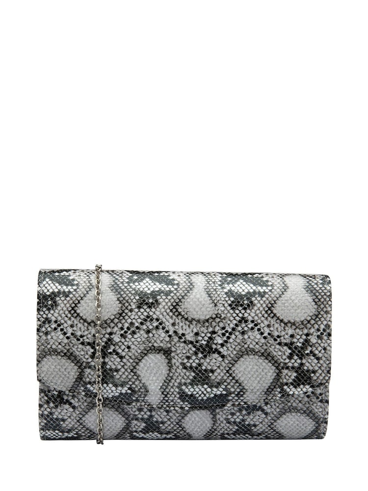 Ravel Brill White Clutch Bag with Chain - Image 1 of 4