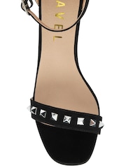 Ravel Black Open Toe Block Heel Sandals - Image 4 of 4