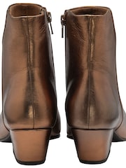 Ravel Metallic Leather Pointed-Toe Ankle Boots - Image 4 of 5