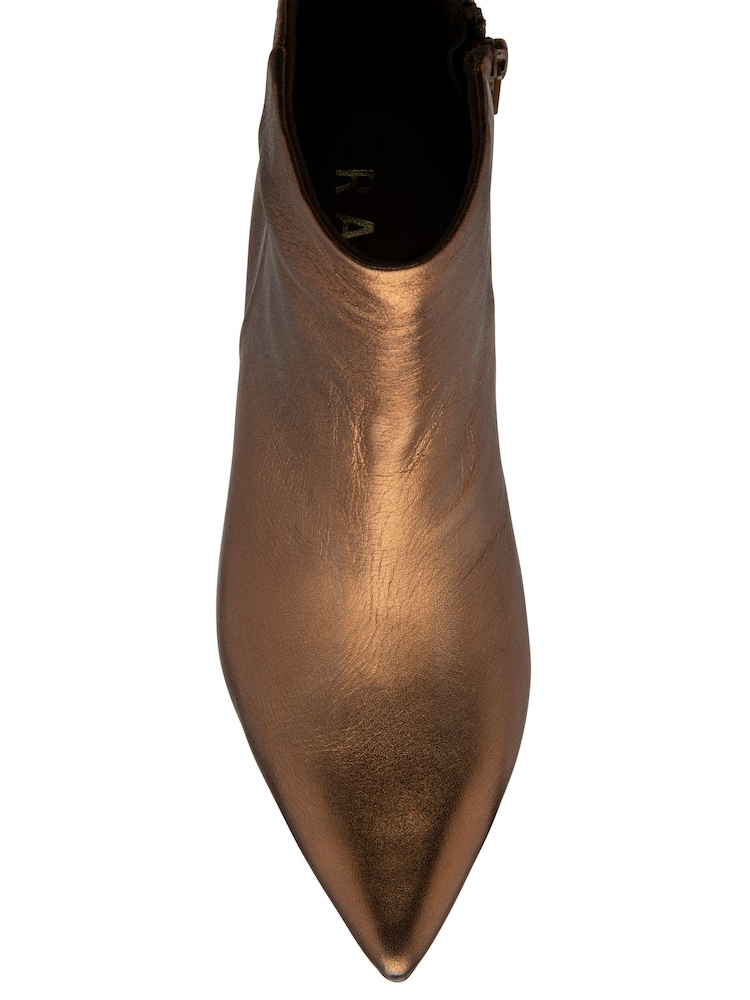Ravel Metallic Leather Pointed-Toe Ankle Boots - Image 5 of 5