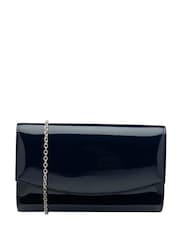 Ravel Dark Blue Clutch Bag with Chain - Image 1 of 4
