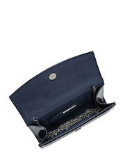 Ravel Dark Blue Clutch Bag with Chain - Image 4 of 4
