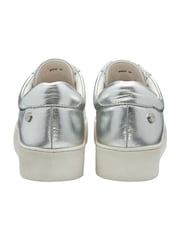 Серебряный - Ravel Leather Slip-On Trainers - Image 3 of 4