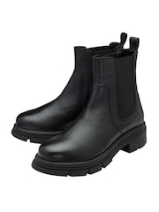 Ravel Black Leather Pull-On Chelsea Boots - Image 4 of 4