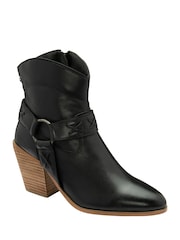 Ravel Black Heeled Ankle Boots - Image 1 of 4