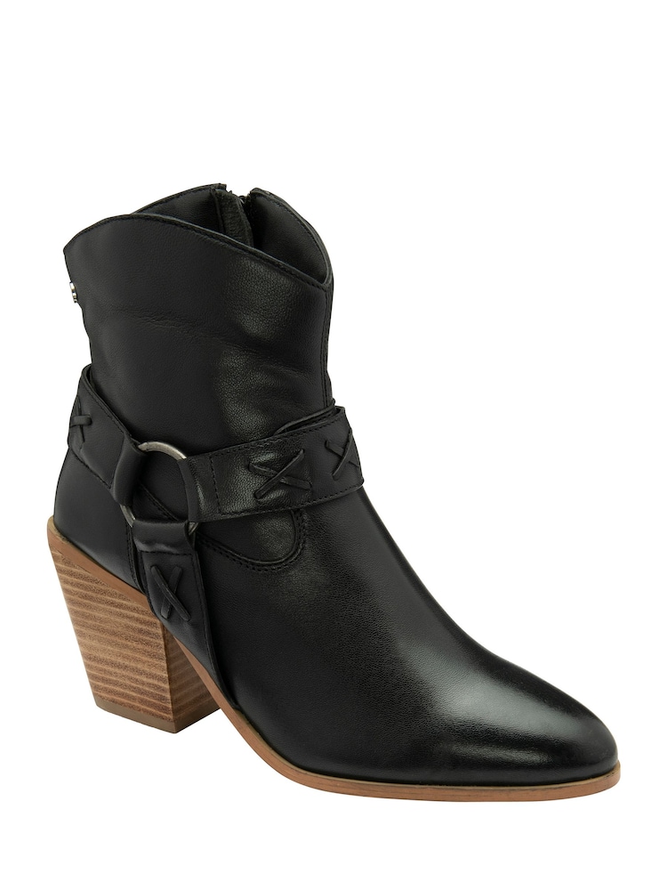 Ravel Black Heeled Ankle Boots - Image 1 of 4