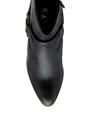 Ravel Black Heeled Ankle Boots - Image 4 of 4