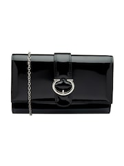 Ravel Berry/Black Clutch Bag with Chain - Image 1 of 4