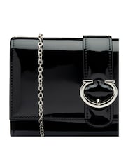 Ravel Berry/Black Clutch Bag with Chain - Image 3 of 4