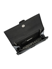 Ravel Berry/Black Clutch Bag with Chain - Image 4 of 4
