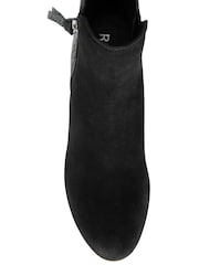 Ravel Black Suede Heeled Ankle Boots - Image 4 of 4