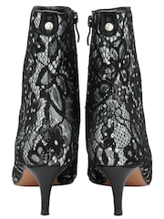 Ravel Black Pointed-Toe Ankle Boots - Image 3 of 4