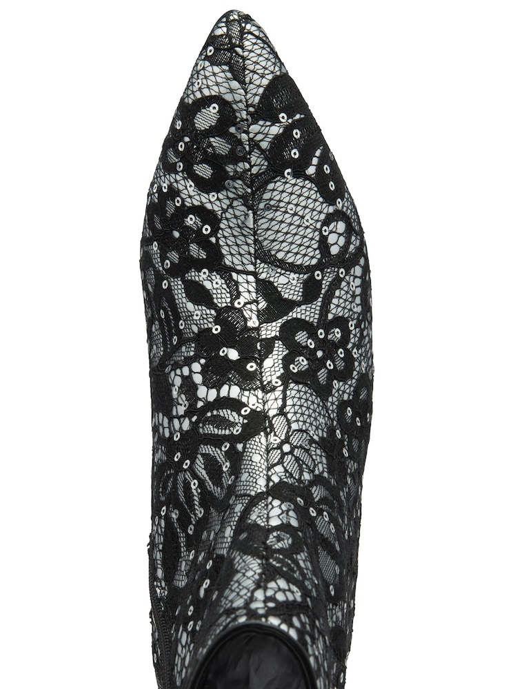Ravel Black Pointed-Toe Ankle Boots - Image 4 of 4