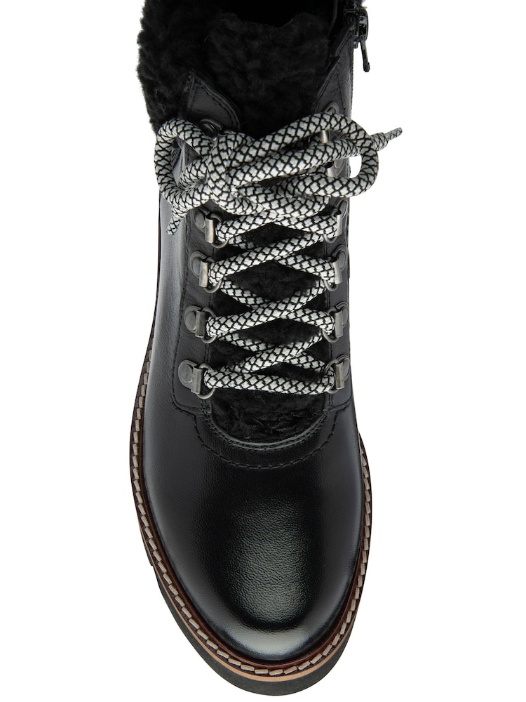Schwarz - Ravel Stiefeletten aus Leder mit Reißverschluss - Bild 4 von 4 Schwarz - Ravel Stiefeletten aus Leder mit Reißverschluss - Bild 4 von 4