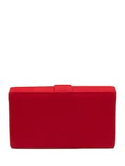 Ravel Red Clutch Bag with Chain - Image 2 of 4