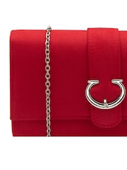 Ravel Red Clutch Bag with Chain - Image 3 of 4