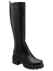 Ravel Black Zip-Up Knee-High Boots - Image 1 of 5