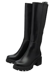 Ravel Black Zip-Up Knee-High Boots - Image 3 of 5