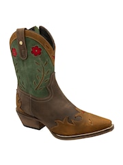 Ravel Brown Zip-Up Mid-Calf Boots - Image 1 of 4