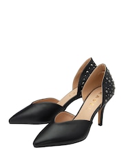 Ravel Black Pointed-Toe Court Shoes - Image 2 of 4