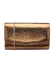 Ravel Metallic Clutch Bag with Chain - Image 1 of 4