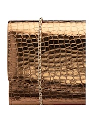 Ravel Metallic Clutch Bag with Chain - Image 3 of 4