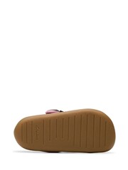 Clarks Pink Wide Fit (G) Pre-Walker Grow Toddler Canvas Shoes - Image 7 of 7