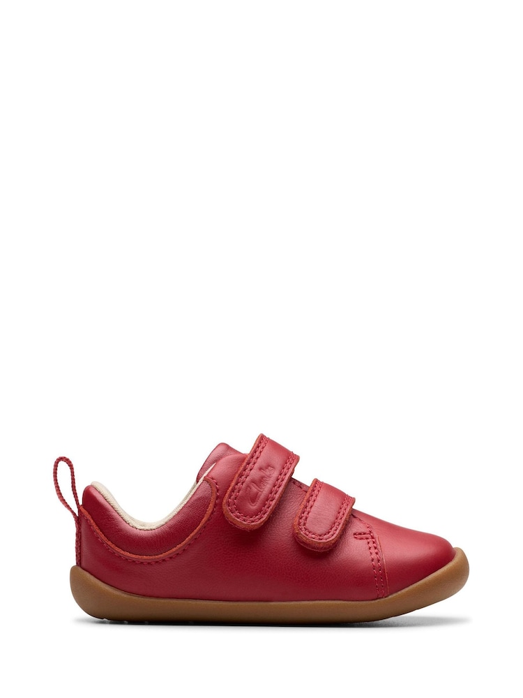rdeča - Clarks Usnjeni čevlji za malčke First Walker Craft - Slika 1 iz 7