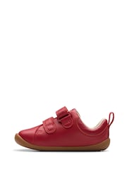 rdeča - Clarks Usnjeni čevlji za malčke First Walker Craft - Slika 2 iz 7