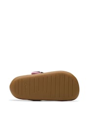 Clarks Pink Standard Fit (F) Pre-Walker Grow Toddler Canvas Shoes - Image 7 of 7