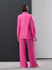 Pink Tailored Blazer with Linen - Image 3 of 7