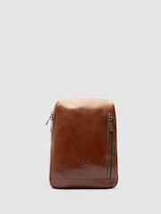 Rodd & Gunn Brown Lincoln Cross-Body Satchel Bag - Image 1 of 4