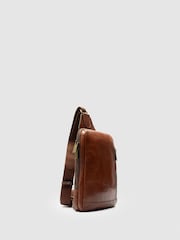Rodd & Gunn Brown Lincoln Cross-Body Satchel Bag - Image 3 of 4