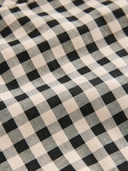 Cuadros en neutro/negro - Americana con mangas fruncidas de corte holgado - Imagen 3 de 3