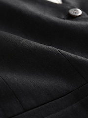 Noir - Gilet boutonné Avec Lin - Image 8 de 9