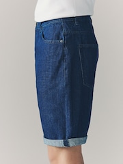 Denim Rinse Wash 100% Cotton Shorts - Image 4 of 9