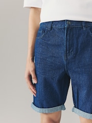 Denim Rinse Wash 100% Cotton Shorts - Image 5 of 9