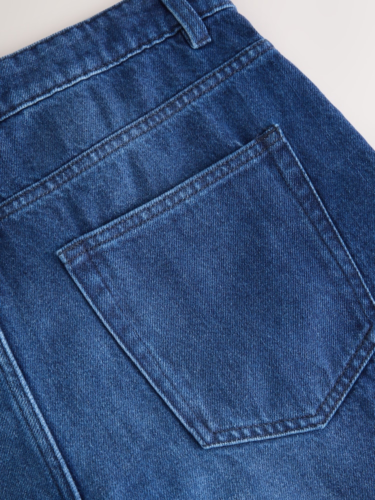 Denim Dark Wash 100% Cotton Shorts - Image 9 of 9