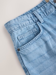 Denim Light Wash 100% Cotton Shorts - Image 8 of 9