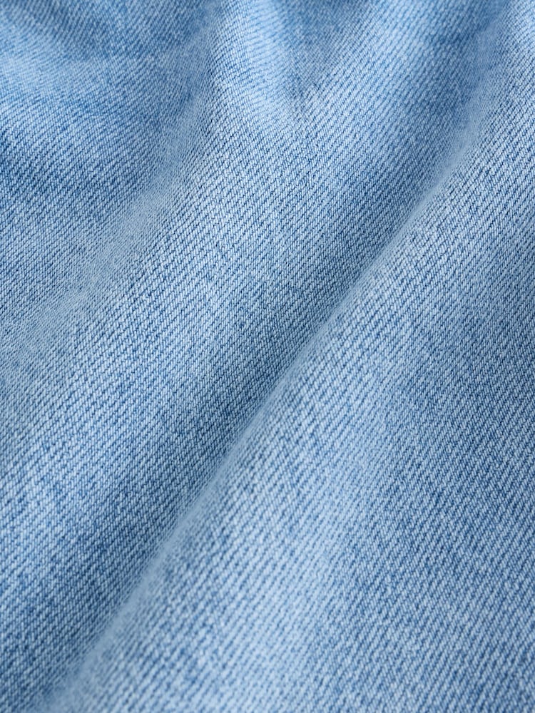 Denim Light Wash 100% Cotton Shorts - Image 9 of 9